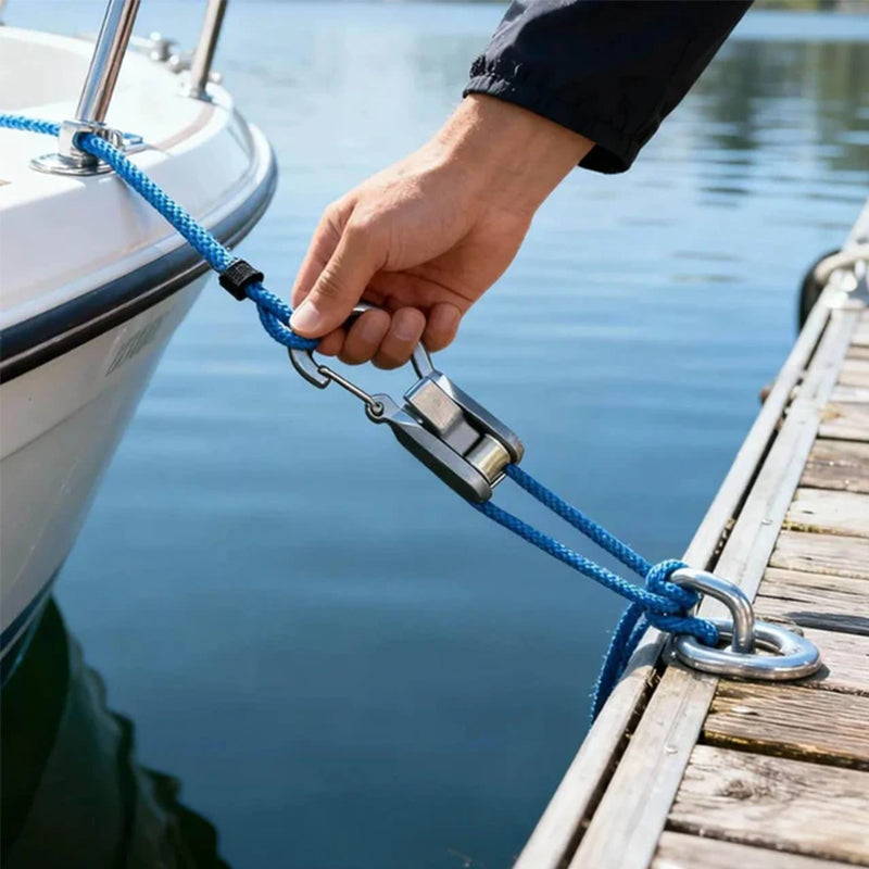 6-Pack Paracord Adjusters, Rope Tightening Tools with Wheels, Camping High-Strength Tighteners & Tarp Straps