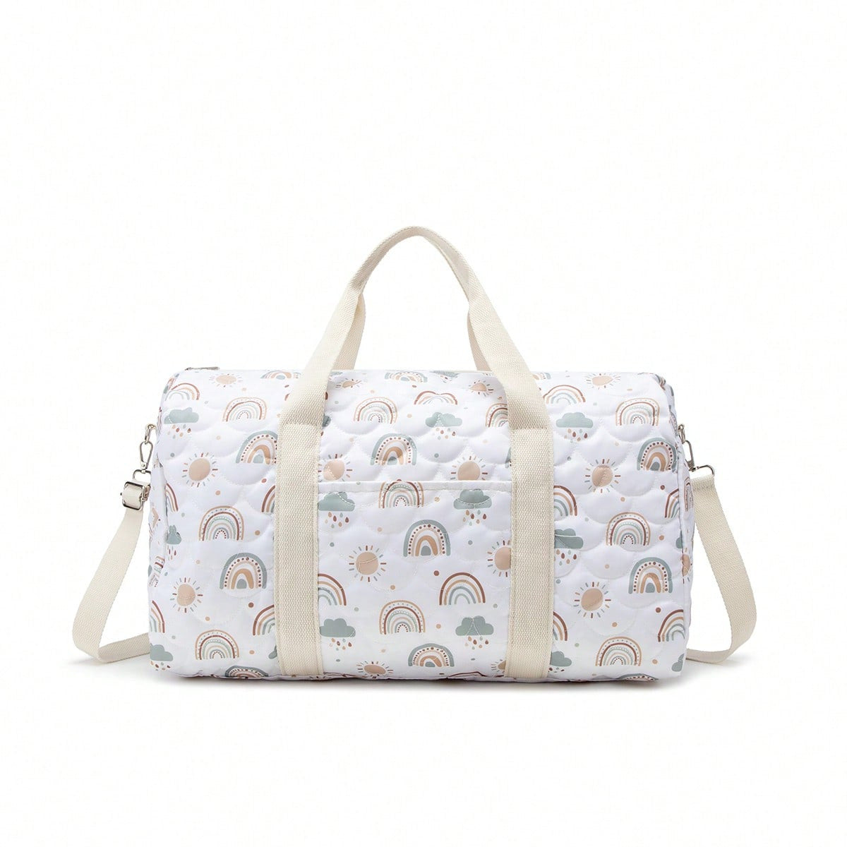 Embroidered Travel Bag Large Capacity Luggage Bag Lightweight Carry-on Handheld Shoulder Bag Boston Bag